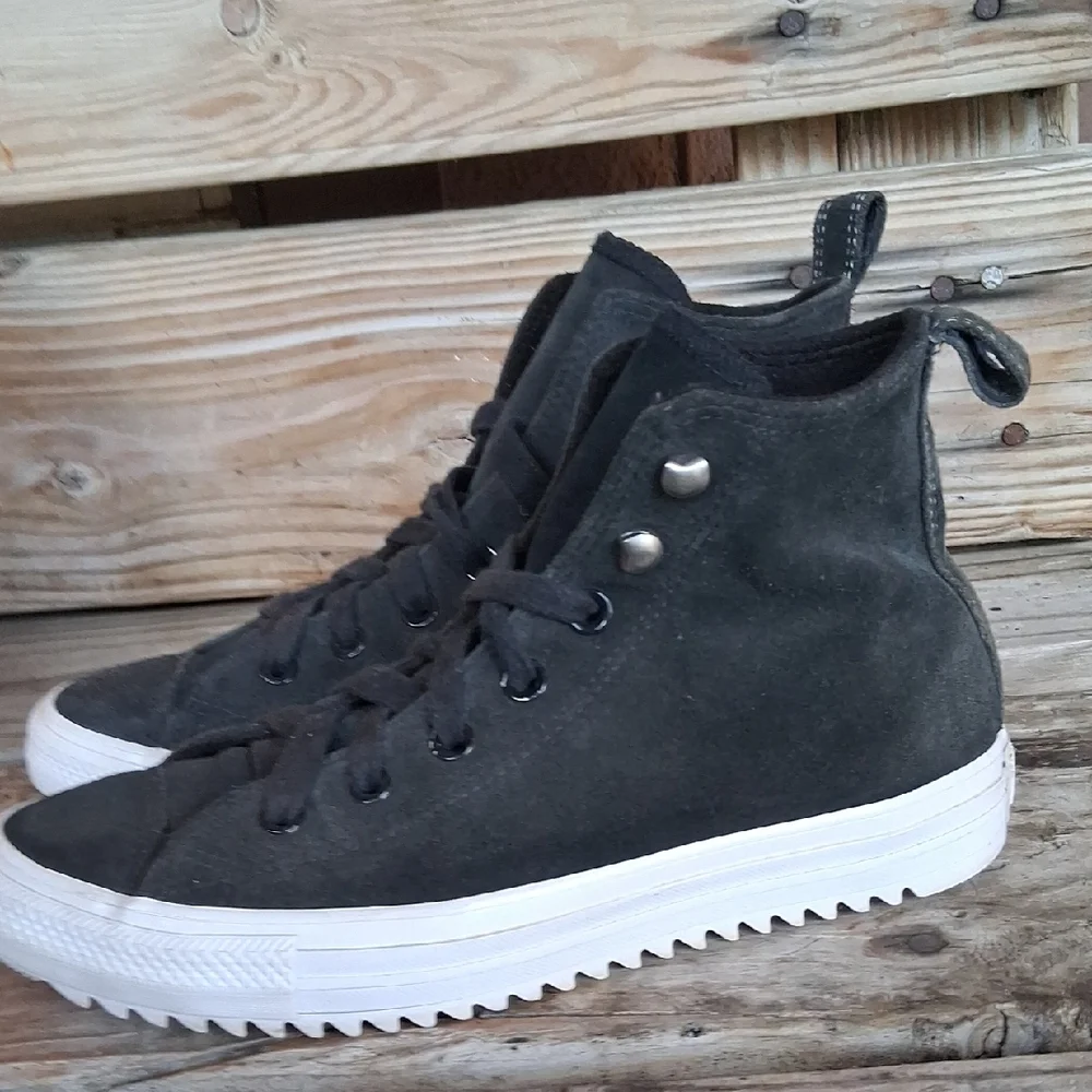 Converse Charcoal High-Top Sneakers - Picture 8 of 14